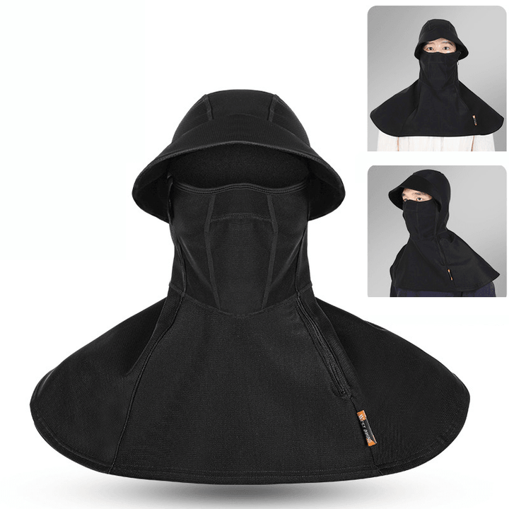 WEST BIKING Winter Big Brim Headgear Motorcycle Cycling Balaclava Hood Warm Fleece Windproof Ski Fishing Women Men Bike Hat Cap