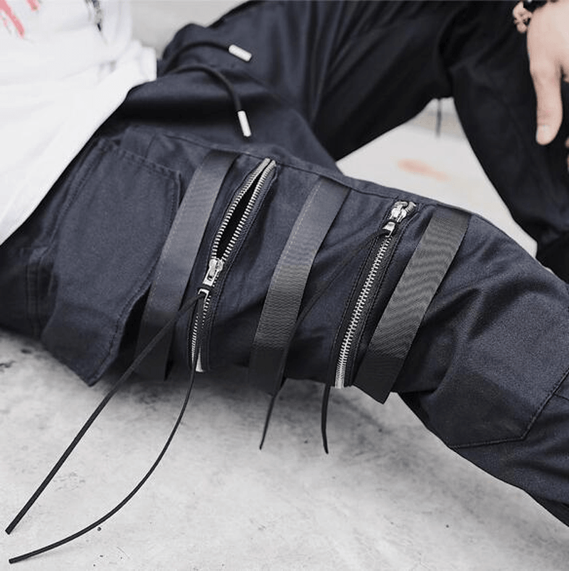 Men'S Autumn and Winter Loose Multi-Pocket Overalls