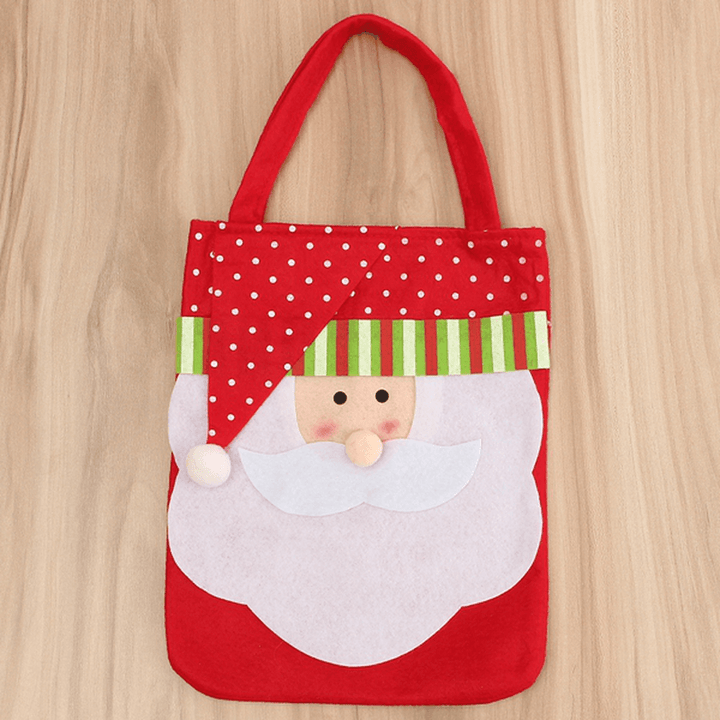 Christmas Santa Claus Snowman Decoration Xmas Gift Bag Candy Pouch Stocking Bag - MRSLM