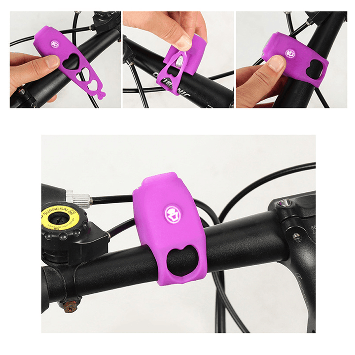 BIKIGHT Silicone Cycling Alarm Bell 120Db Electric Horn Waterproof Electric Handlebar Bike Bell