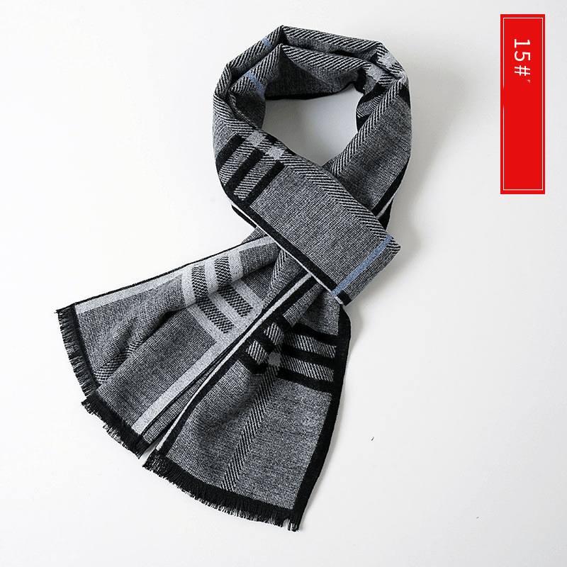 Men'S Extended Cashmere All-Match Warm Scarf