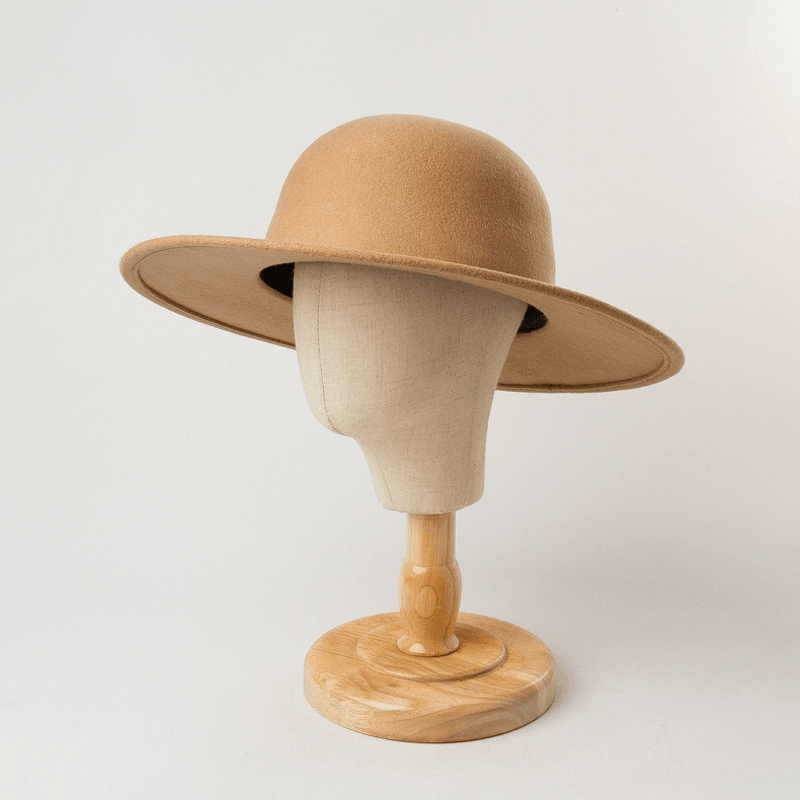 Top Hat Fisherman Hat Felt Small round Hat