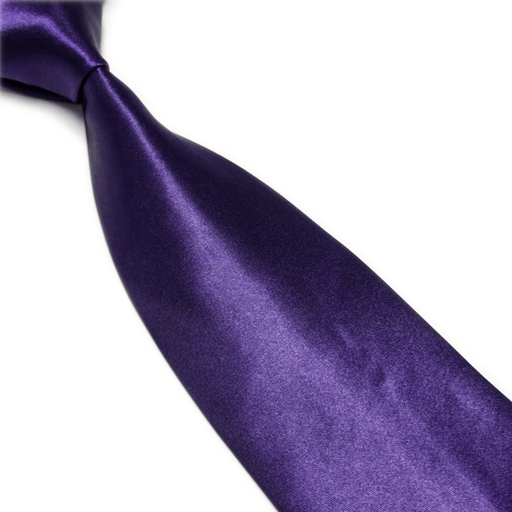 Men'S Imitation Silk Solid Color Wide Tie Knot Wedding Banquet Bright