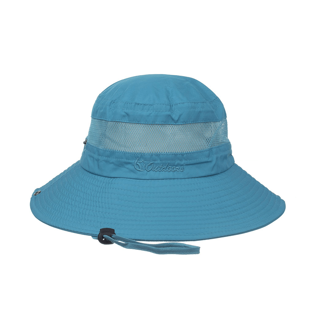 Mesh Breathable Solid Color Sunscreen Fisherman Hat Basin Hat