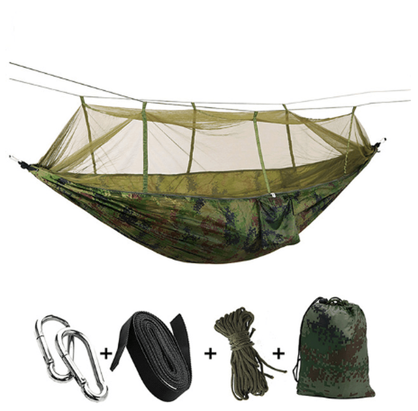 Ultralight Parachute Hammock Hunting Mosquito Net Double Person Sleeping Bed Garden Outdoor Camping Portable Hammock