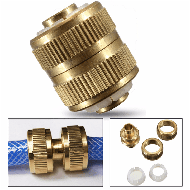 1/2 Inch 3.5Cm Hose Adapter Brass Coupling Quick Fittings Coupler