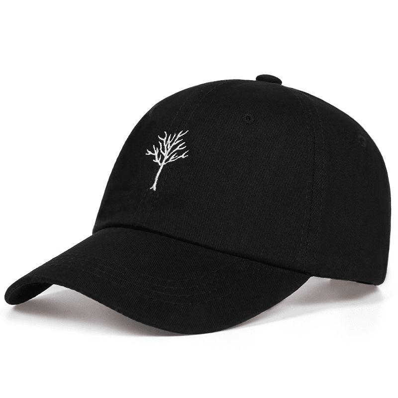 Men'S Branch Embroidery Casual Cotton Baseball Cap