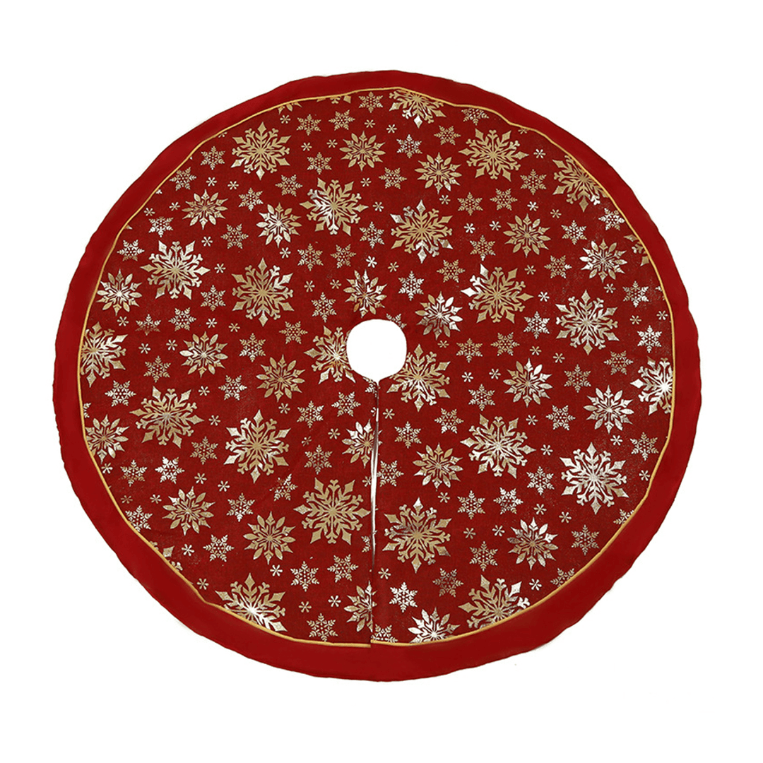 120Cm Stitched Santa Christmas Snowflake Skir Tree Skirt for Home New Year 2020 Christmas Fancy Decoration