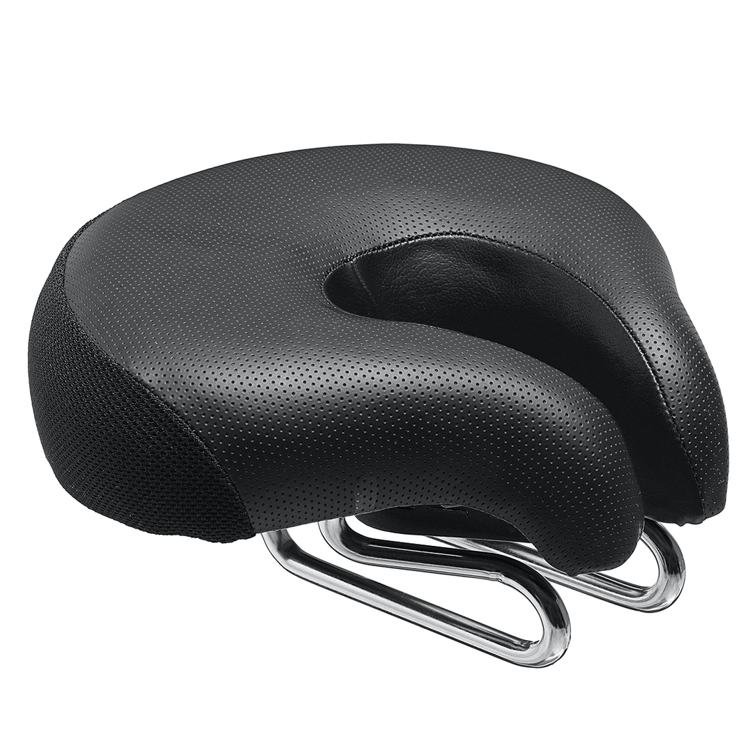 BIKIGHT Widen Bicycle Noseless Saddle Bike Bicycle Cycling Noseless Saddles Wide Large Soft PVC PU Pad Seat - MRSLM