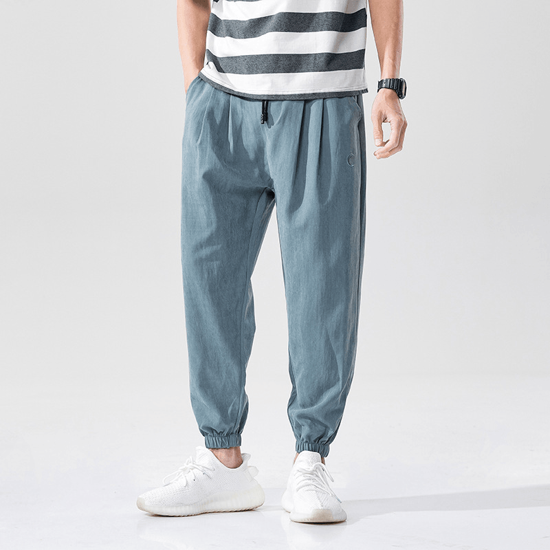 Summer Thin Loose Trousers Men'S Casual Trousers