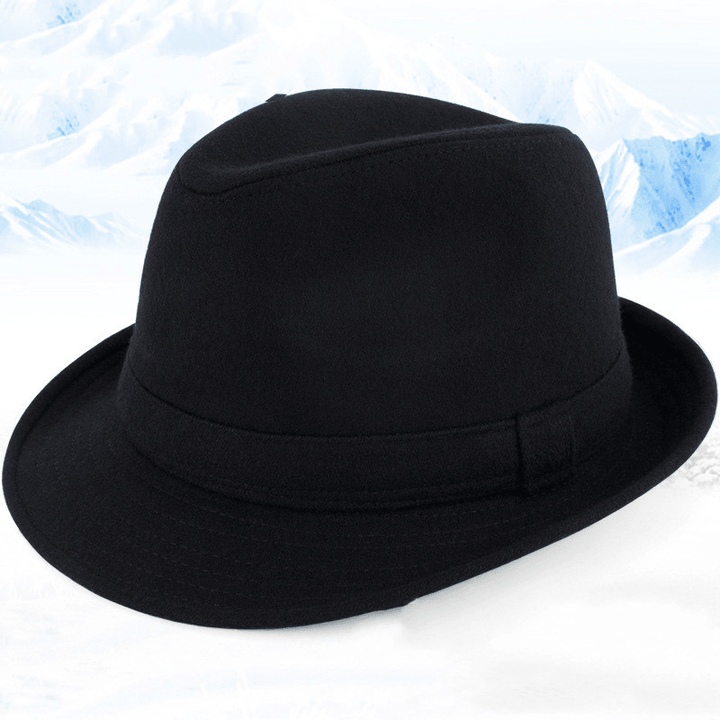 Autumn and Winter Men'S Top Hat Woolen Hats, Autumn and Winter Warm Hats, Windproof Hats, Winter Hats for the Elderly in Winter