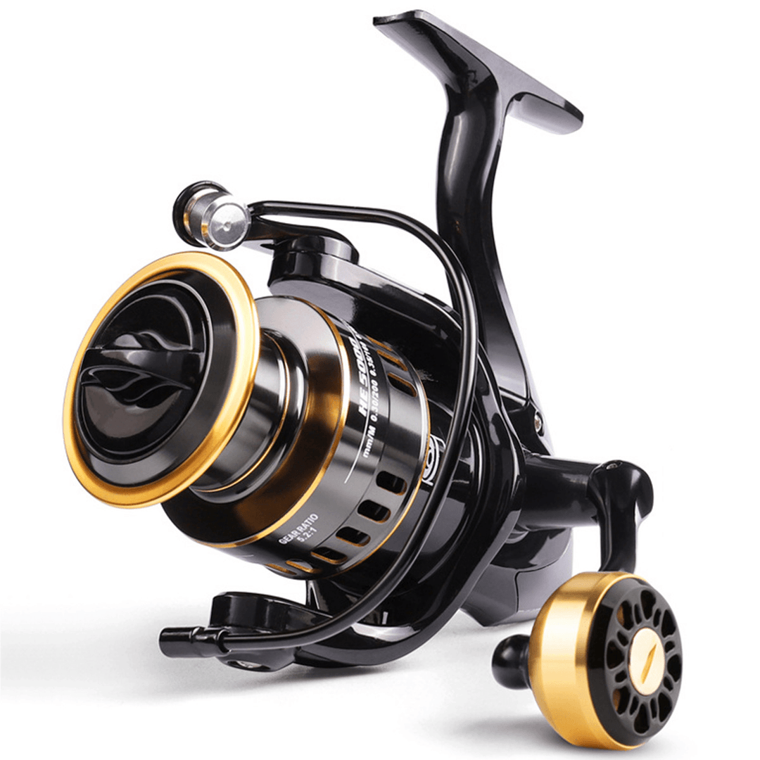 5.2:1 12BB HE1000-7000 Fishing Reel Drag 10Kg Metal Spinning Reel Lightweight Super Smooth Outdoor Fishing Tools - MRSLM