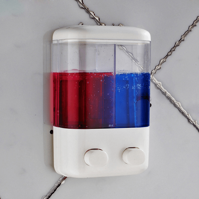 Bathroom Wall Mounted Manual Soap Dispenser Liquid Foam Lotion Shampoo Shower Gel Bottle