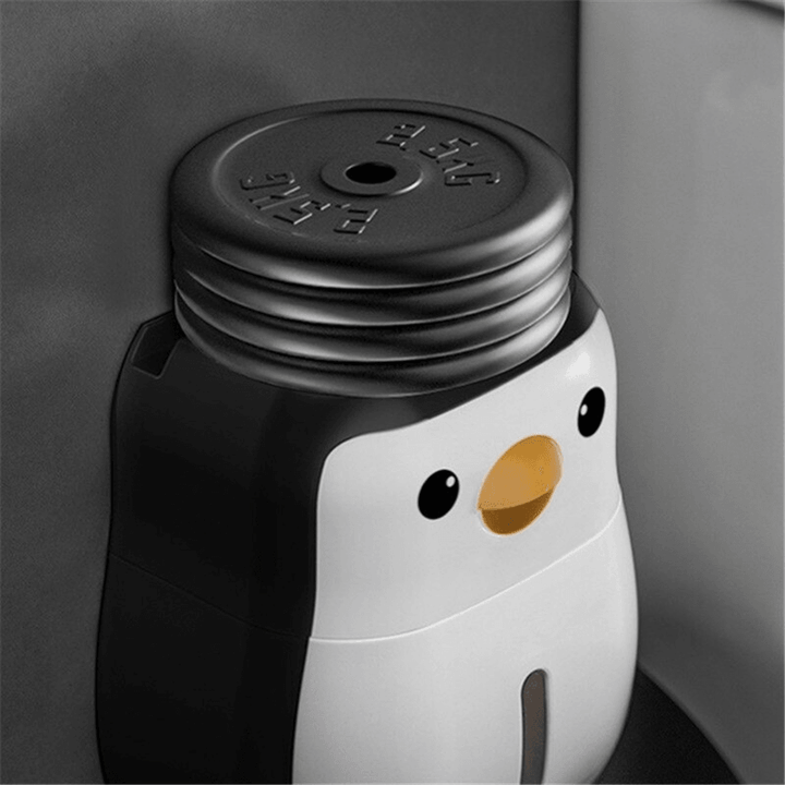 Portable Toilet Paper Holder Penguin Tissue Box Wall Mounted Roll Paper Bathroom Waterproof Storage Shelf