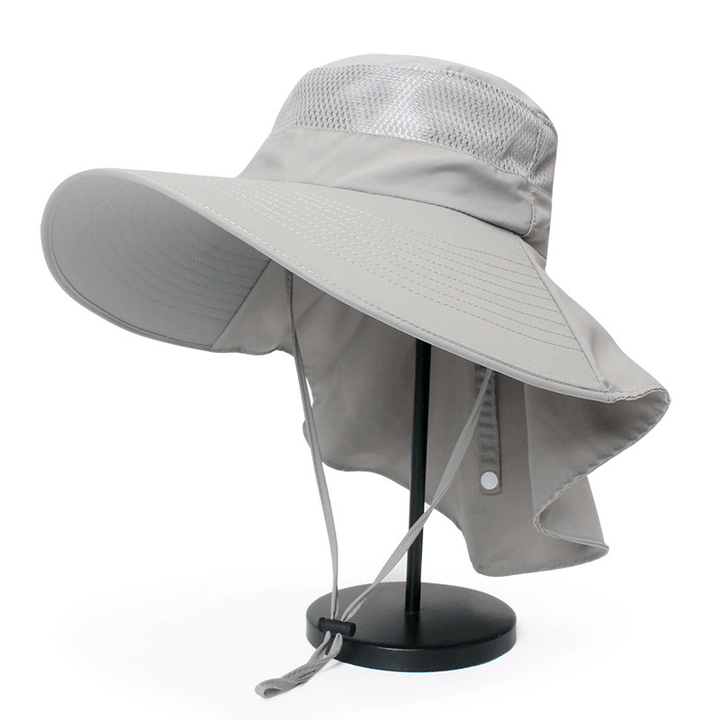 Hat Male Summer Sun Visor Fisherman Hat Outdoor Climbing Sun Hat Neck Guard Sun Hat Anti-Ultraviolet Fishing Hat