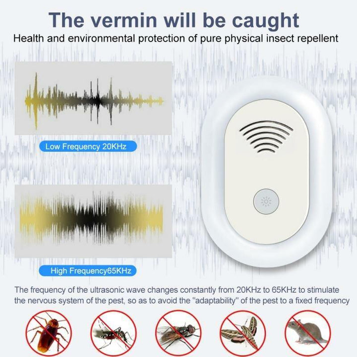 3PC Outdoor Mosquito Killer Lamp Ultrasonic Rodent And Insect Repellent Frequency Conversion Insect Repellent Mini Home Night Light