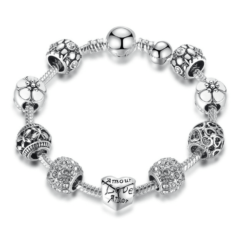 Silver Charm Bracelet