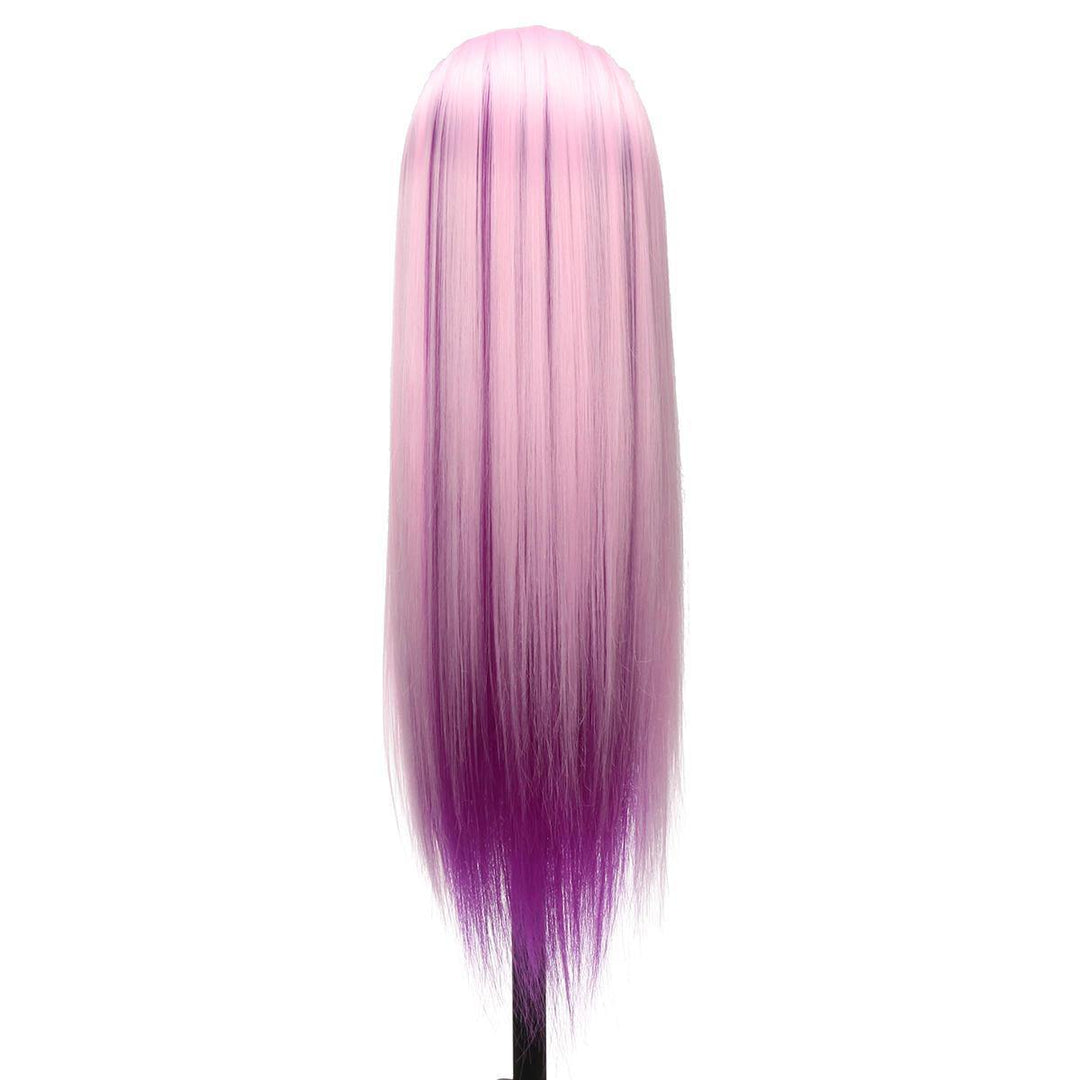 27'' Colorful Practice Training Head Long Hair Mannequin Hairdressing Salon Model