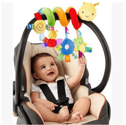 Infant Toddler Rattles Toys for Baby Stroller Crib Soft Rabbit Bear Style Pram Hanging Toys Plush Appease Doll Bed Accessories - MRSLM