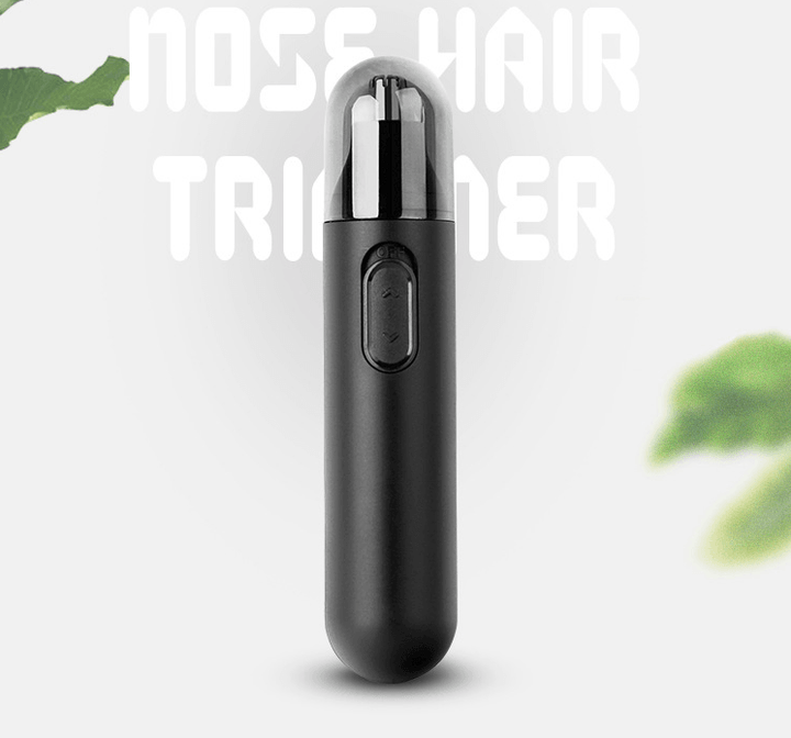 Nose Hair Trimmer Ear Eyebrow Trimmer Hair Removal Shaving Razor Beard Face Hairs Cut (Black)