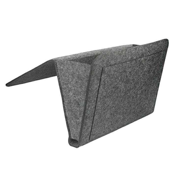 Bed Storage Bag with Pocket Felt Bedside Hanger Table Sofa Bedroom Mattress Bedside Anti-slip Organizer Holders