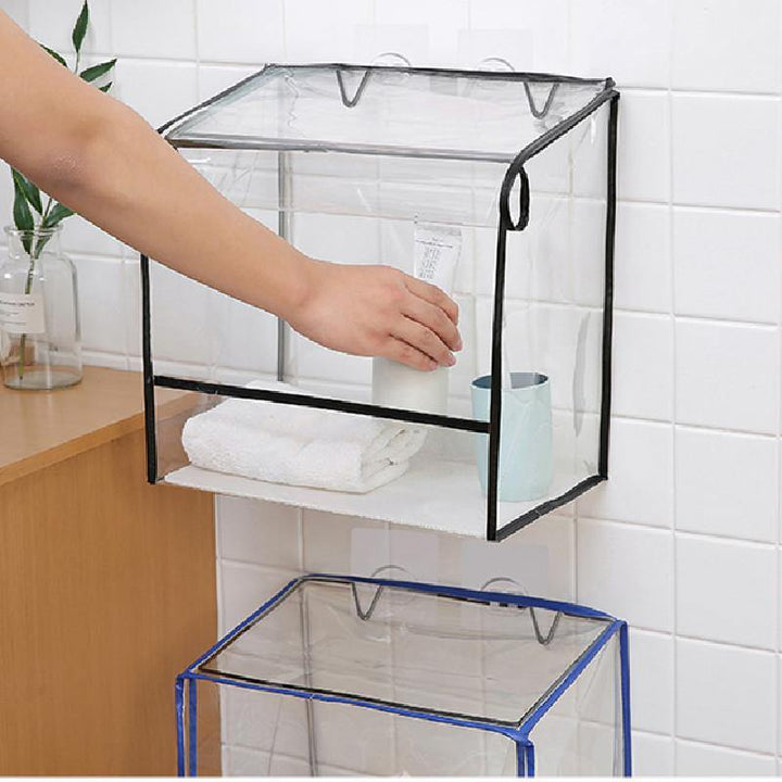 Bathroom Storage Box Shower Room Concealed Clothes Box Foldable Waterproof Bag for Bathroom Clothes Organizer Storage Box