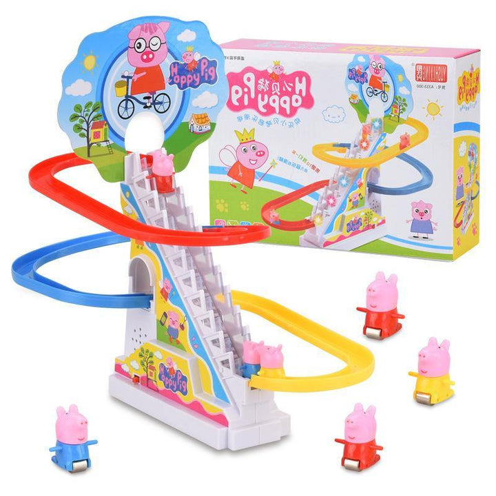 DIY Track Toys Electric Music Stairs Children's Toys (As picture USB) - MRSLM