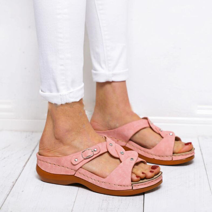 Casual buckle plus size women's sandals