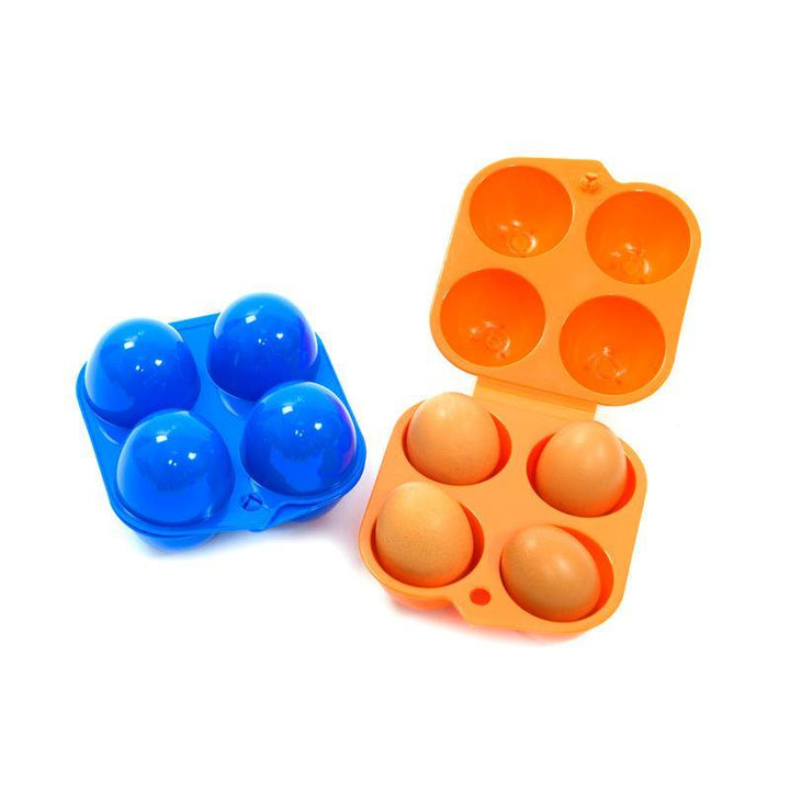 Outdoor Camping Tableware Portable Camping Picnic BBQ Egg Box Container Egg Storage Boxes - MRSLM