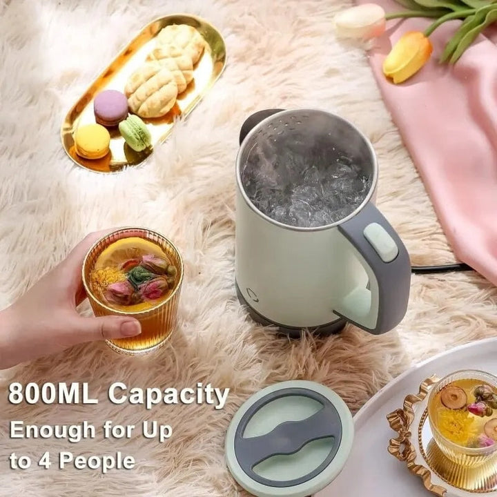 Portable Stainless Steel Electric Kettle 800ml