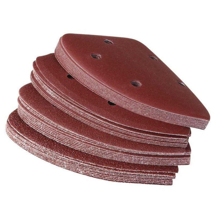 40pcs 60/80/120/240 Grit Sanding Sheets Sandpaper  Sanding Disc Pads Triangle Grinding Tool