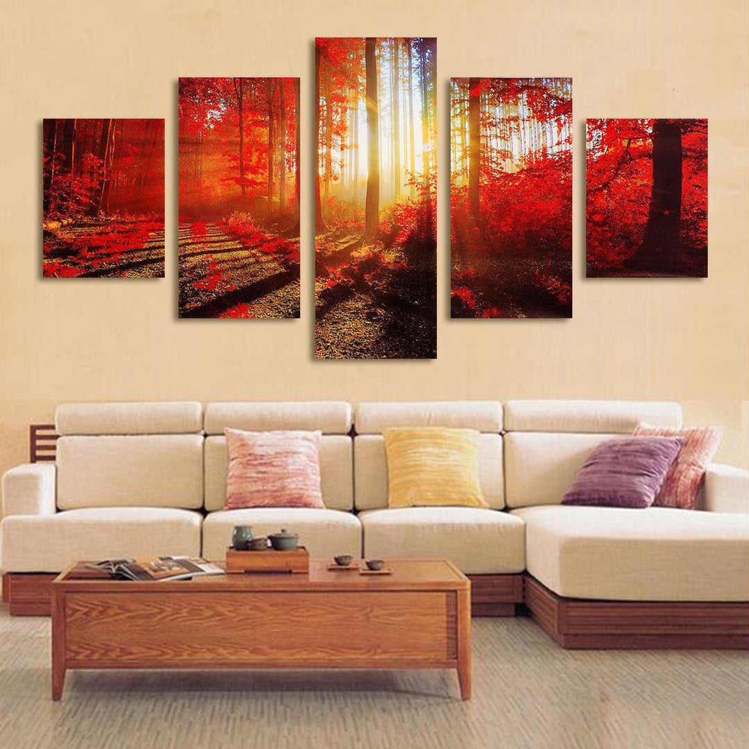 5 Panels Abstract Art Mural Modern Painting Wall Decoration Art Picture Hanging Drawing Living Decoration no Frame