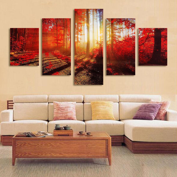 5 Panels Abstract Art Mural Modern Painting Wall Decoration Art Picture Hanging Drawing Living Decoration no Frame