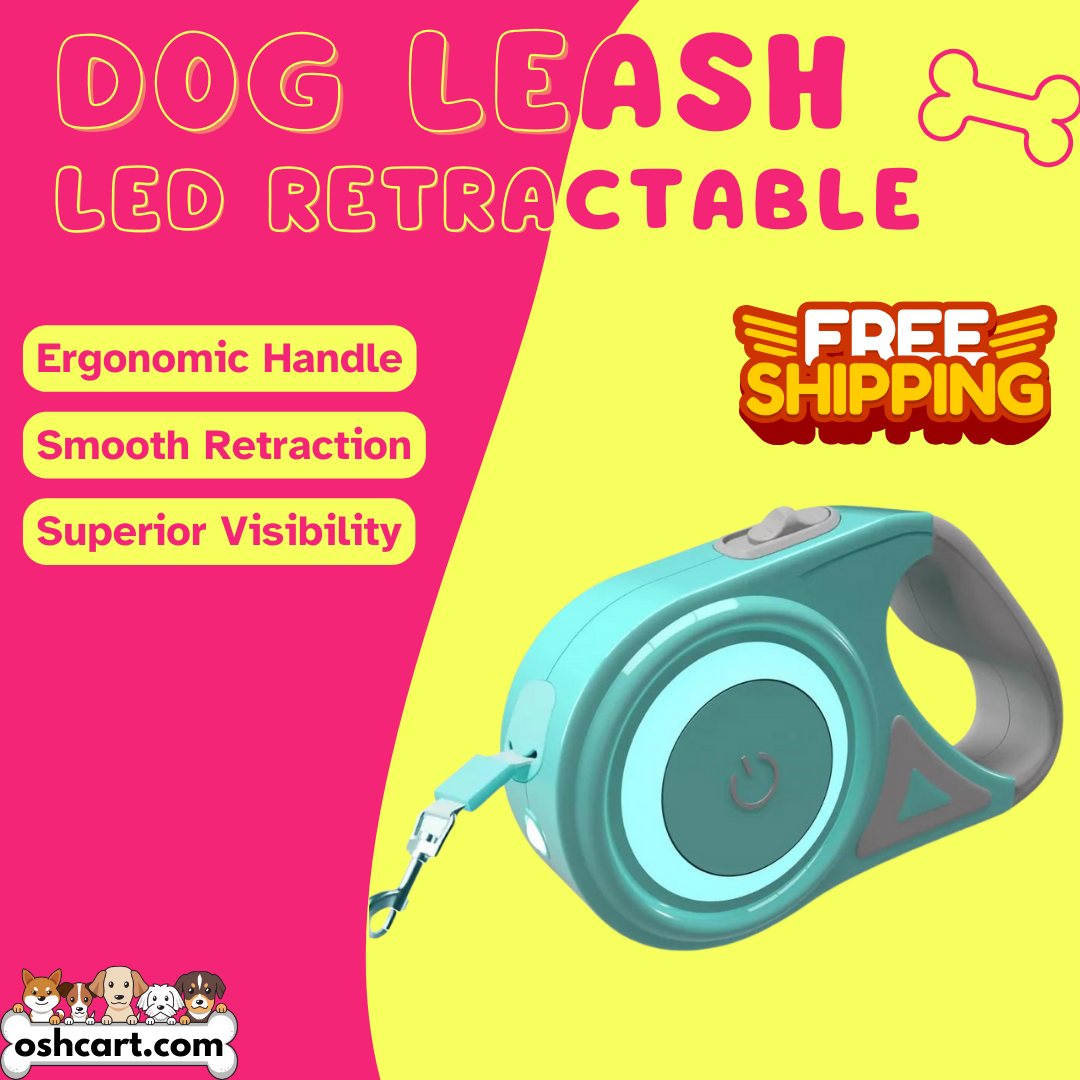 Zylo LED Retractable Dog Leash - Ultimate Nighttime Safety