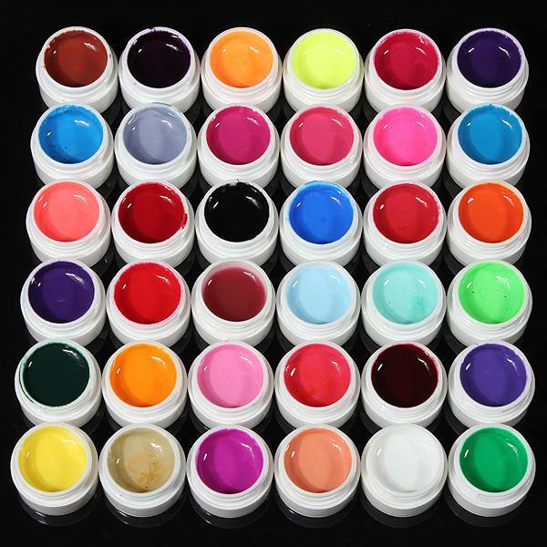 36 Colors Pure Colors UV Gel For Nail Extension - MRSLM