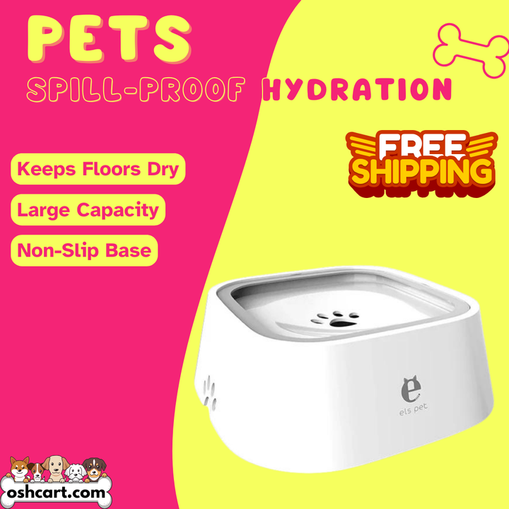 Zylo Anti-Splash Pet Waterer - Spill-Proof Hydration