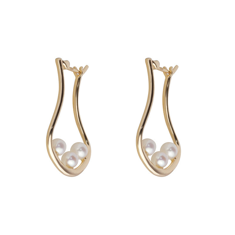 Silver Plated Freshwater Pearl Earrings