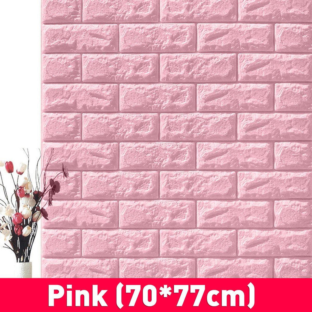 3D DIY Brick Pattern Wallpaper Waterproof Home Living Room Bed Room Kitchen Wallpaper - MRSLM