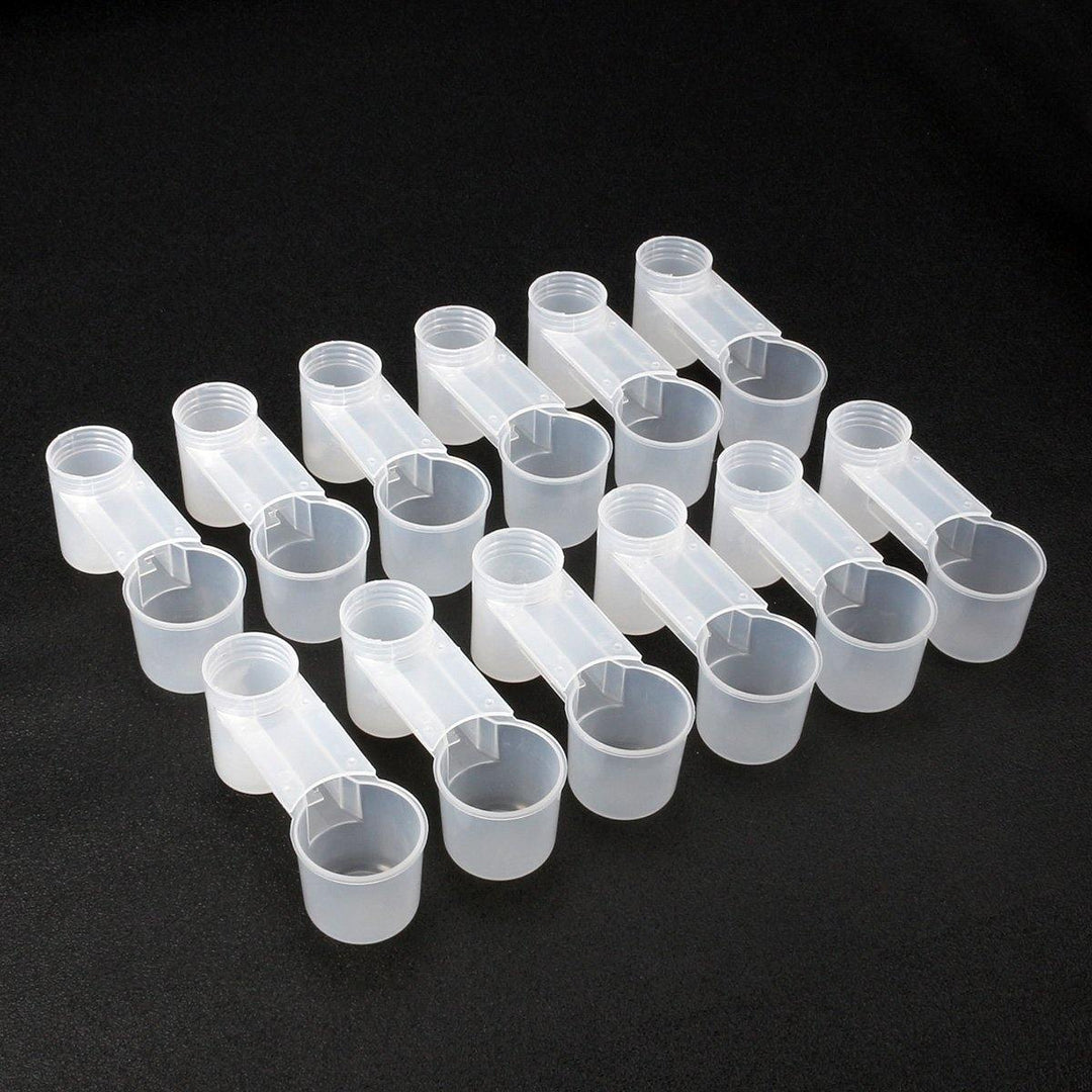 12Pcs Soda Pop Water Bottle Bird Drinker Cup for Spring Quail Dove Chicken Pigeon