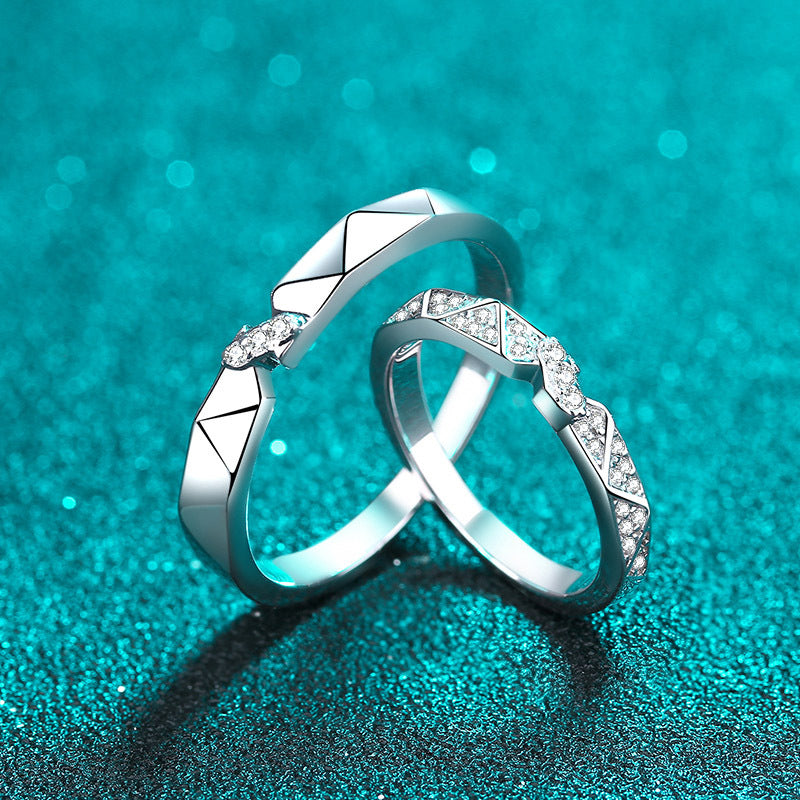 Couple Fashion Sterling Silver Ring