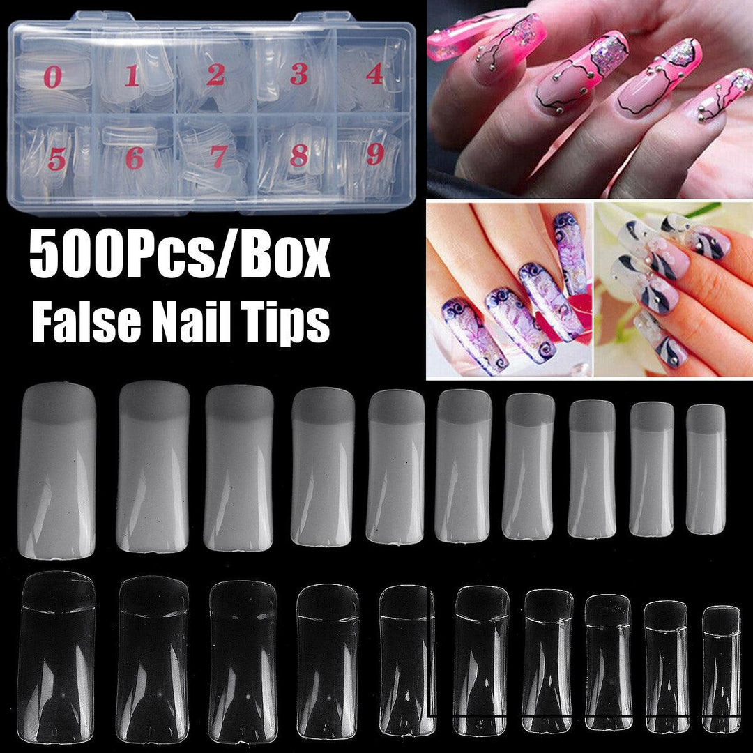 500 Nail Patches Transparent False Nail Nail Polish