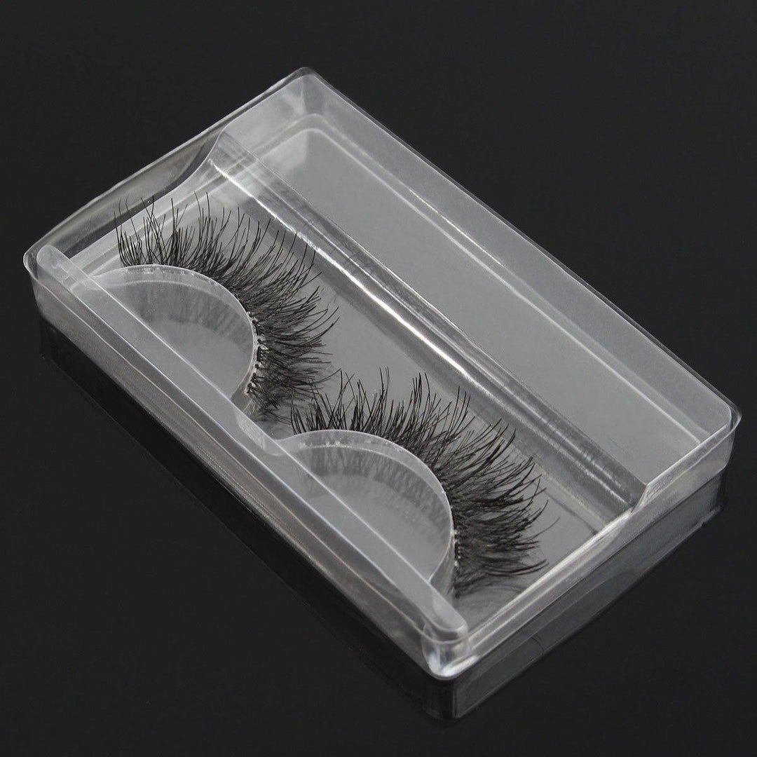 1pc False Eyelashes Packing Box Clear Transparent Reusable Portable Eye Makeup Tools