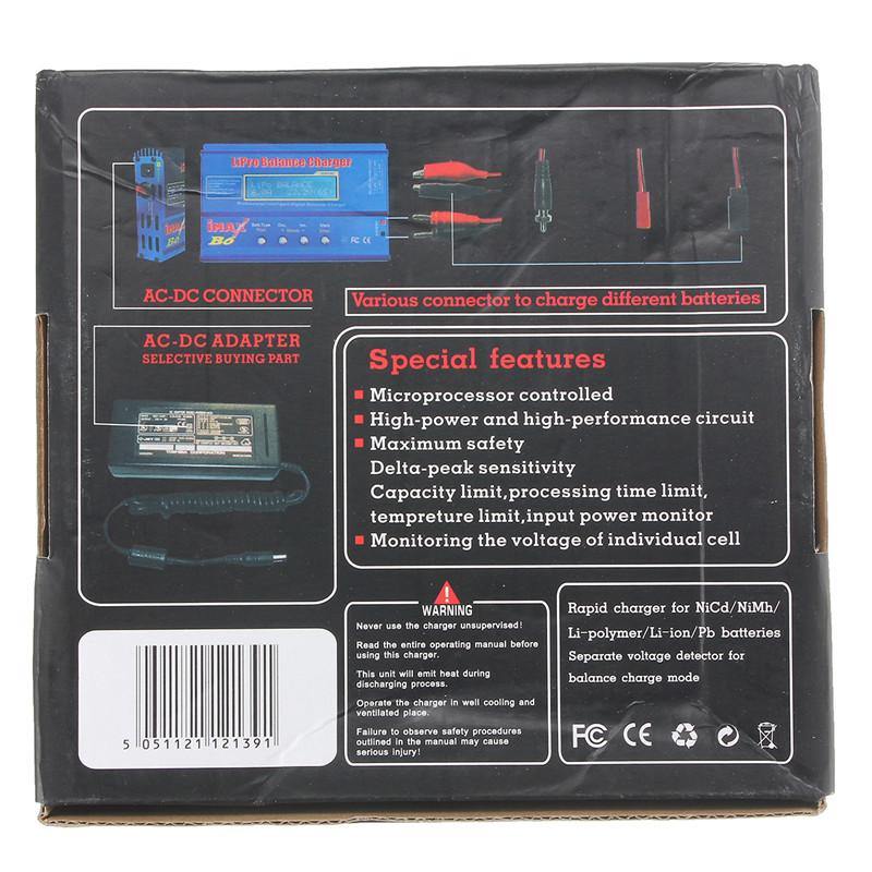 iMAX B6 80W 6A Lipo Battery Balance Charger with Power Supply Adapter