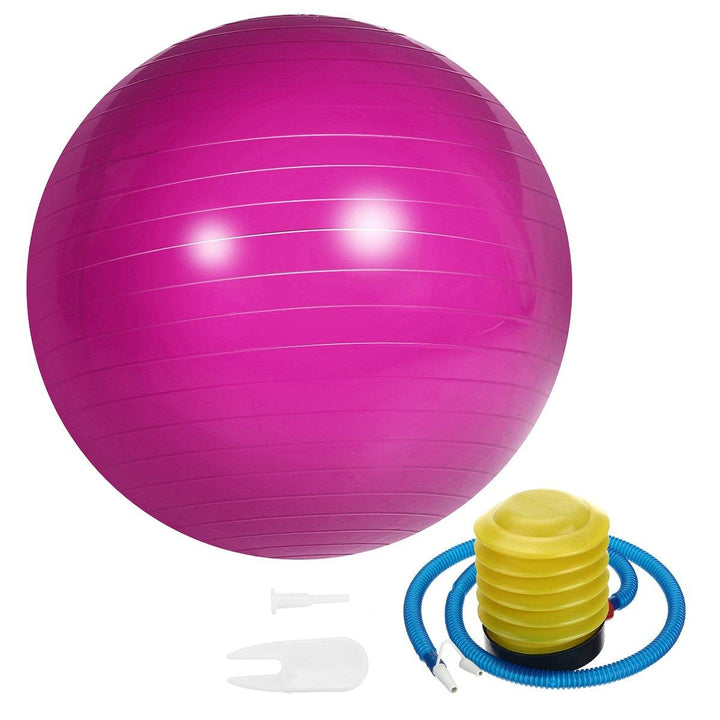 45cm Yoga Ball Fitness Sport Pilate Birthing Exercise Massage Gym Ball With Pump - MRSLM