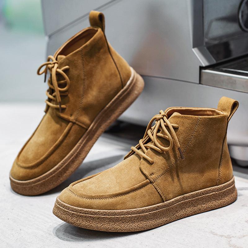 Men's Autumn And Winter Casual High-top Men's Shoes Retro Tooling Boots