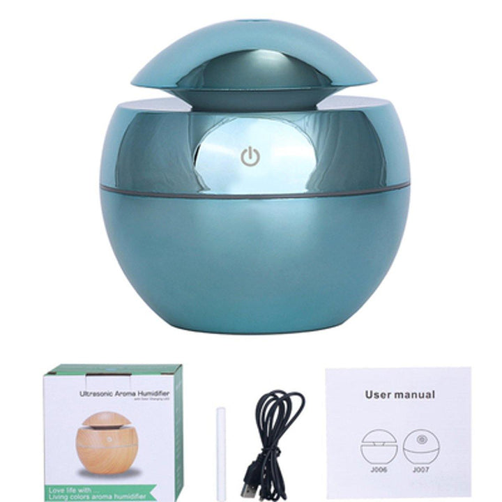 130ML LED Light Ultrasonic Humidifier Aroma Essential Steam Diffuser Air Purifier Home Office USB Charging