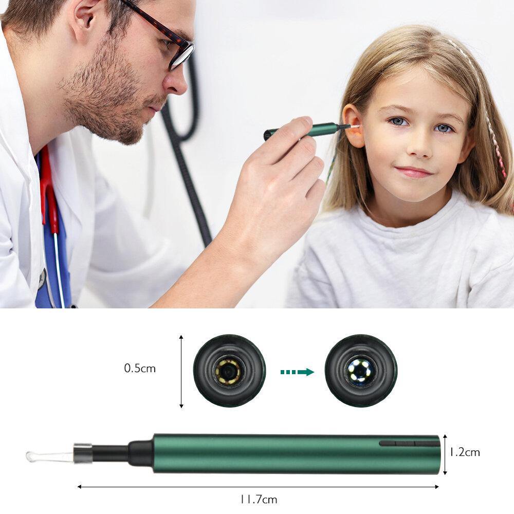 3.0mm Wireless WiFi Ear Pick Otoscope Camera Borescope Luminous Ear Wax Cleaning Teeth Oral Inspection Health Care 3.0/5.0MP