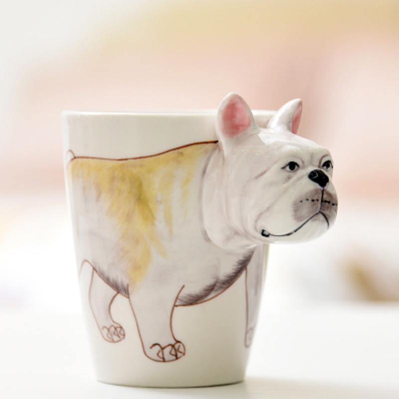 3D Ceramic Mug Pure Hand-painted Animal Cup Cartoon Cup Painted Coffee Mug - MRSLM