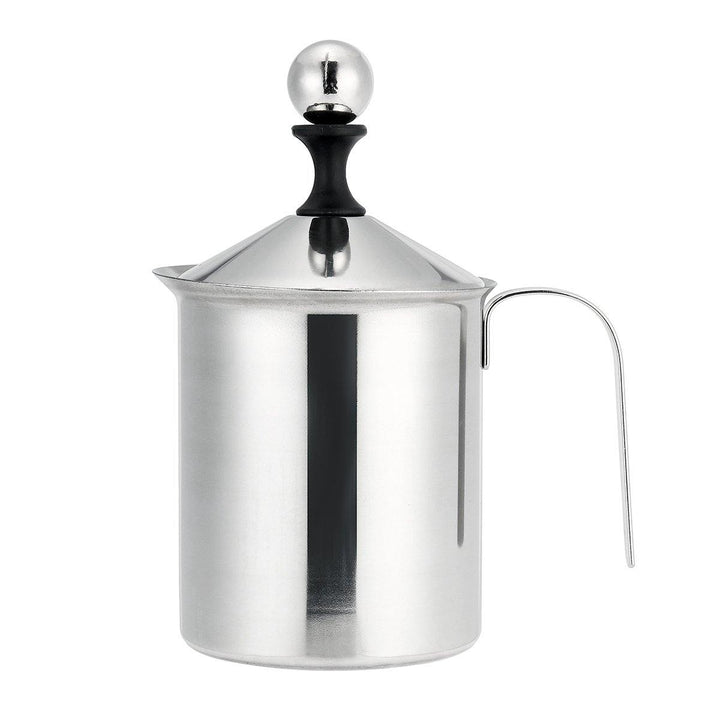 304 Stainless Steel Manual Milk Frother Double Mesh Milk Creamer Milk Foam Mesh Coffee Foamer Creamer for Coffee Shop