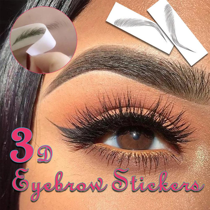 3D Hair-like Eyebrows Makeup Waterproof Lasting Eyebrow Tattoo Sticker Brow stickers False Eyebrows